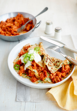 Chorizo and Pulled Pork Pancakes